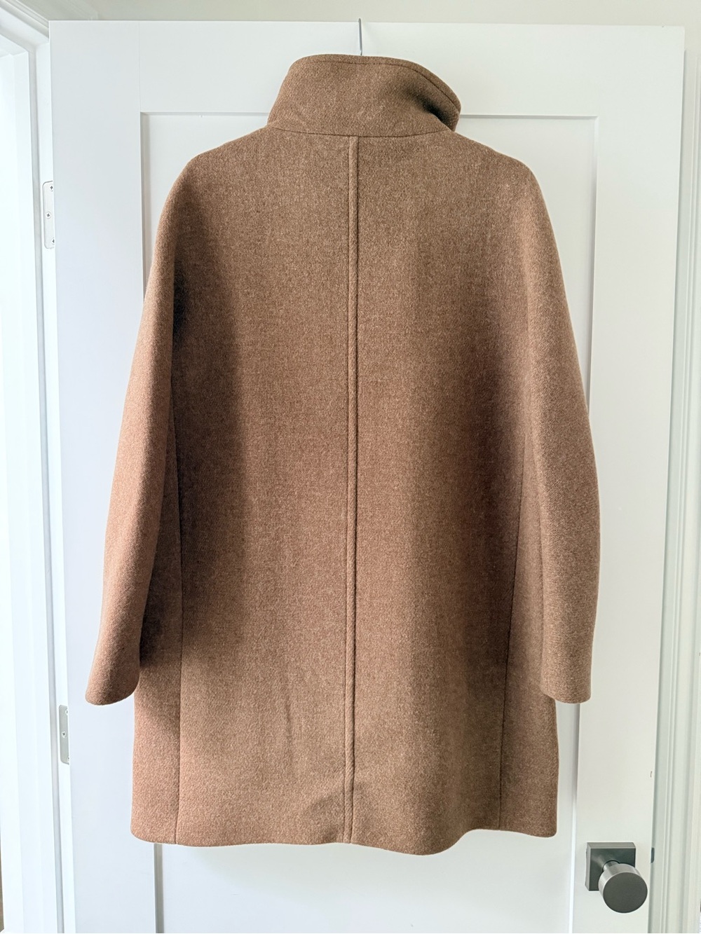 NWOT J.Crew Villa Coat Stadium Cloth Wool Heather Camel Tan 6 - Picture 4 of 12